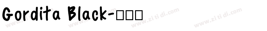 Gordita Black字体转换